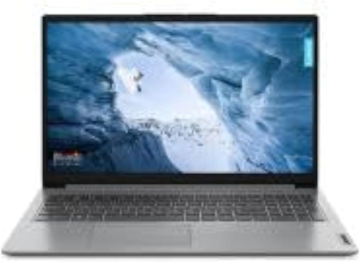 لاب توب من ايديا باد 1 15IAU7 بشاشة HD مقاس 15.6 بوصة ومعالج كور i3-1215U وذاكرة رام 4 جيجابايت وSSD تخزين 512 جيجايات ونظام دوس (بدون ويندوز)/بطاقة رسومات انتل UHD/إنجليزي/عربي كلاود، رمادي
