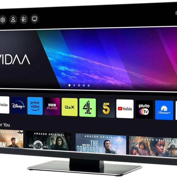 تلفزيون سمارت AV320TS عالي الدقة مقاس 32 بوصة من افتكس (12 فولت/240 فولت) مصمم للمقطورات والمنازل المتنقلة، LED