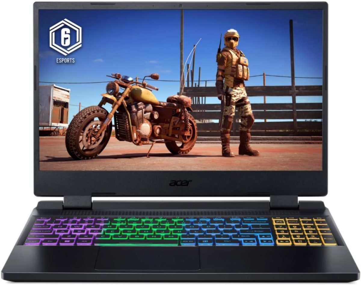 ايسر لابتوب العاب نيترو 5 15.6 انش FHD IPS 144Hz انتل i7-12650H 10-كور، انفيديا جيفورس RTX 4050 6GB، 24GB DDR5 2TB SSD، كيبورد باضاءة خلفية RGB، ثاندربولت 4، واي فاي 6، ويندوز 11 برو، COU 32GB