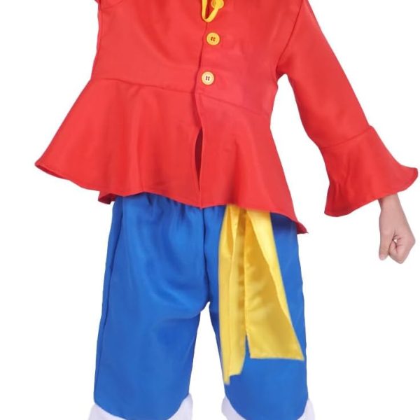 CoolChange Children's Costume by Monkey D. Luffy by Time Leap | Jacket and Trousers | Sizes: 110-150