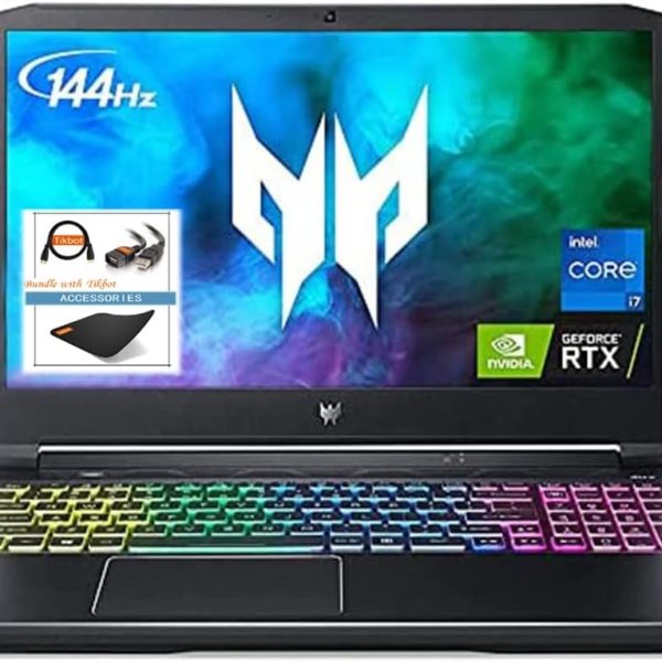 احدث لابتوب العاب ايسر بريداتور هيليوس 300 | انفيديا جيفورس RTX 3060 | انتل i7-11800H | 15.6 انش FHD 144Hz 3ms IPS | ويندوز 10 H | كيلر WiFi 6 | ملحقات (32GB RAM | 1TB PCIe SSD)