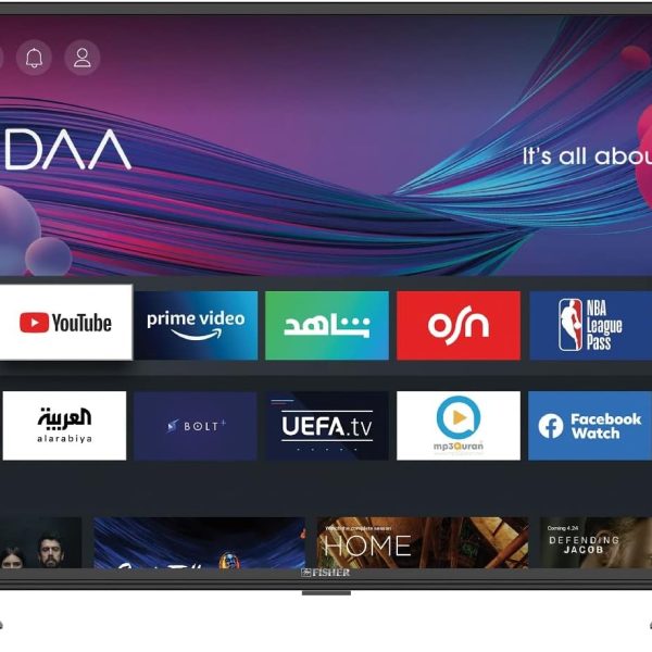 فيشر - تلفزيون LED ذكي 32 بوصة FLED-ST32HD، أسود