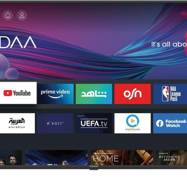 فيشر - تلفزيون LED ذكي FLED-ST55UHD مقاس 55 بوصة بدقة 4K، أسود