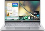 لابتوب سويفت 3 ايفو رفيعبشاشة QHD 14 انش، 100% sR، كور i7,1260P، غرافيكس ايريس16 LPX Xe،512 SSD كيلر واي فاي 6E AX1675 ، ويندوز 11هوم، SF314,512,78JG، من ايسر GB 16 DDR4X