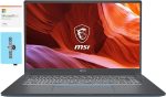 MSI لابتوب العاب واعمال من برستيج 15 A10SC-011 (انتل i7-10710U سداسي النواة، ذاكرة رام 16 جيجا، SSD 512 جيجا، GTX 1650 [ماكس-كيو]، شاشة 15.6 انش FHD (1920x1080)، ويندوز 10 برو) مع ام اس 365 بيرسونال