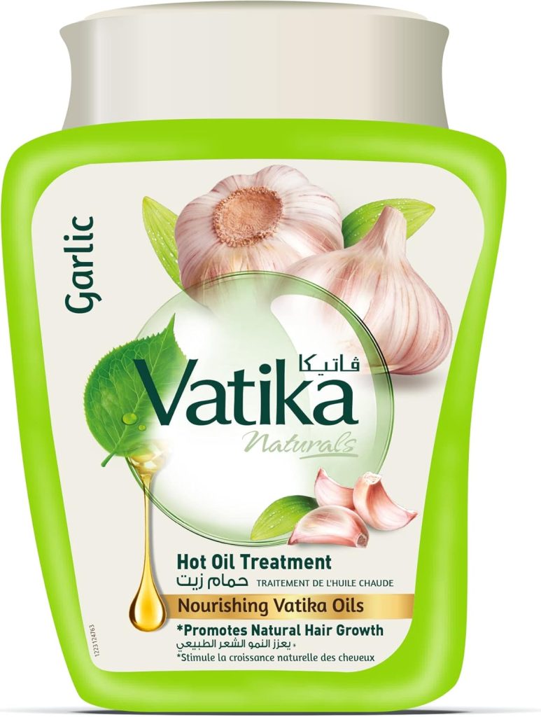 Vatika Naturals Garlic Hammam Zaith Hot Oil Treatment 500g | Promotes Natural Hair Growth | Hair Mask For Damaged & Thinning Hair