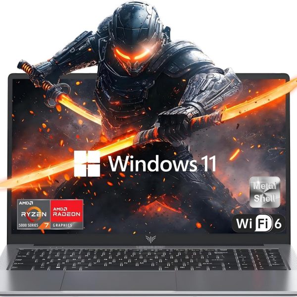 لابتوب كايجر بمعالج AMD رايزن 7 5000 سلسلة (8C/16T حتى 4.3GHz)، ذاكرة RAM 16GB وSSD NVMe 512GB، بطاقة رسومات راديون RX فيجا 8، شاشة FHD 16 انش، بطارية 53Wh وكيبورد باضاءة خلفية