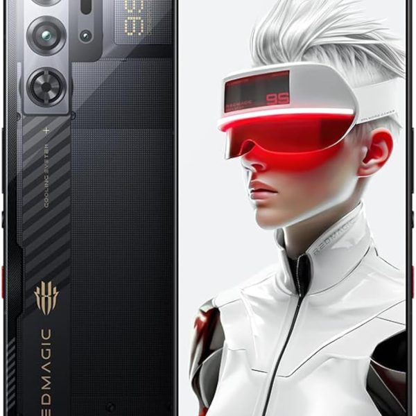 جوال العاب نوبيا ريد ماجيك 9S برو 5G ثنائي شرائح الاتصال 120Hz بشاشة كاملة 6.8 بوصة كاميرا تحت الشاشة وبطارية 6500 ميلي امبير في الساعة وسناب دراجون 8 الجيل الثالث وشاحن 80 واط (سايكلون، 16GB+512GB)