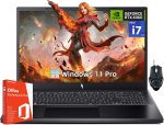 ايسر لابتوب العاب نيترو في، شاشة 15.6 انش FHD 144Hz، انتل الجيل 13 i7 13600H، انفيديا جيفورس RTX 4060، 32GB DDR5 RAM 1 TB SSD، واي فاي 6، ترخيص ام اس اوفيس مدى الحياة وويندوز 11 برو، ماوس العاب