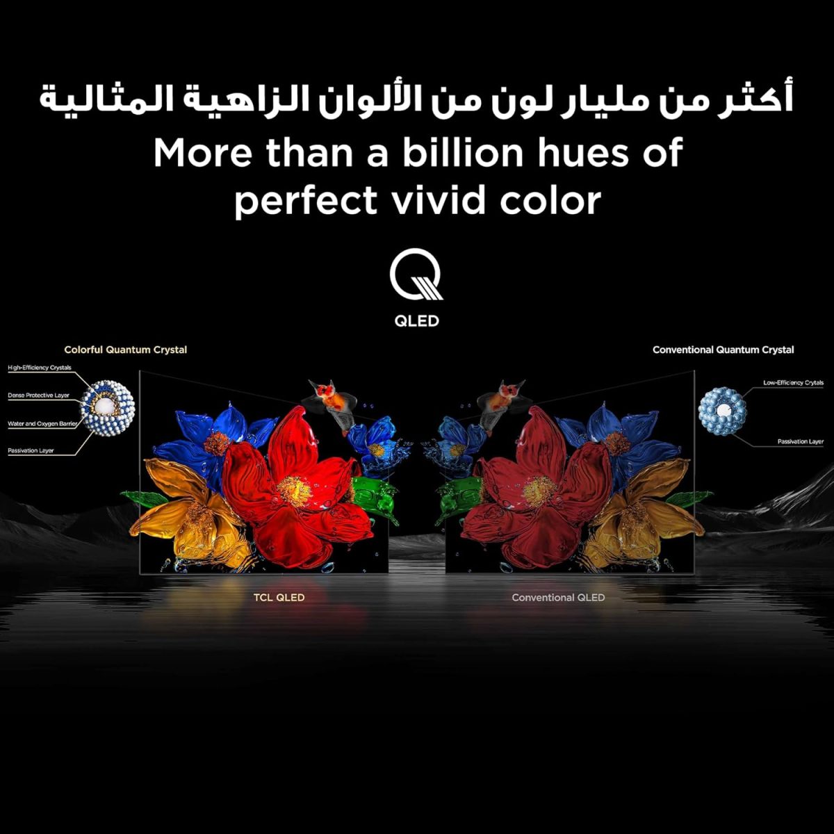 ⁦تلفزيون ذكي 75C7K 4K شاشة 75 بوصة بتقنية QD-ميني ليد كريستال كوانتوم HDR بعدد 3000 وحدة مضيئة لألعاب جوجل، معدل تحديث 144 هرتز وتقنية الصوت بانج اند اولفسن دولبي اتموس وجيم ماستر من تي سي ال (2025)⁩ - الصورة ⁦6⁩