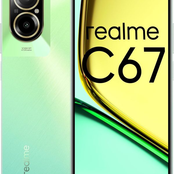 جوال ريلمي C67 شبكة الجيل الرابع LTE بذاكرة رام 8 جيجابايت ومساحة تخزين 256 - لون صني اوسيس - RMX3890 بشريحتين