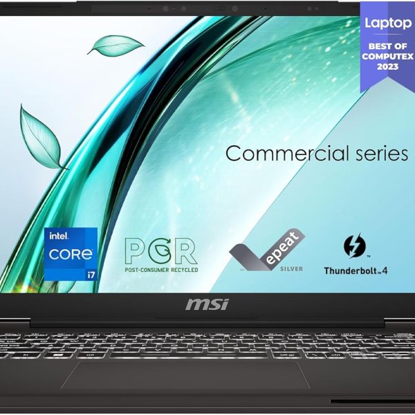 MSI لابتوب تجاري احترافي 14 ساعة: انتل كور i7 الجيل 13 شاشة انش 60Hz ايريس Xe 16GB DDR4 512GB NVMe SSD صديق للبيئة قارئ بصمات الاصابع ويندوز 11 برو: A13MG vPro-009US
