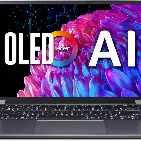 ايسر لابتوب سويفت اكس 14 بشاشة OLED 14.5 انش 2880×1800 120Hz معتمد من كالمان | فتح تجارب الذكاء الاصطناعي | معالج انتل كور الترا 7 155H | انفيديا جيفورس RTX 4060 | 16GB LPDDR5X | 1TB SSD |