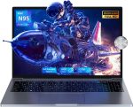 لابتوب تي اتش كيه جي ار سي اي 16 انش بمعالج N95 (حتى 3.4GHz)، 16GB DDR4 512GB SSD، FHD 1920x1200P نوع C، هيكل معدني كامل، قارئ بصمة، زاوية مفتوحة 180 درجة، واي فاي 5G، بلوتوث 4.2