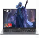 لابتوب 2025 بمعالج AMD رايزن 7 5700U (8C/16T حتى 4.3GHz)، شاشة FHD 16.1 انش مع ذاكرة RAM 16GB و512GB NVMe SSD وواي فاي 6 وبلوتوث 5.2 وUSB 3.2 وبطارية 53Wh وكيبورد باضاءة خلفية نوع C