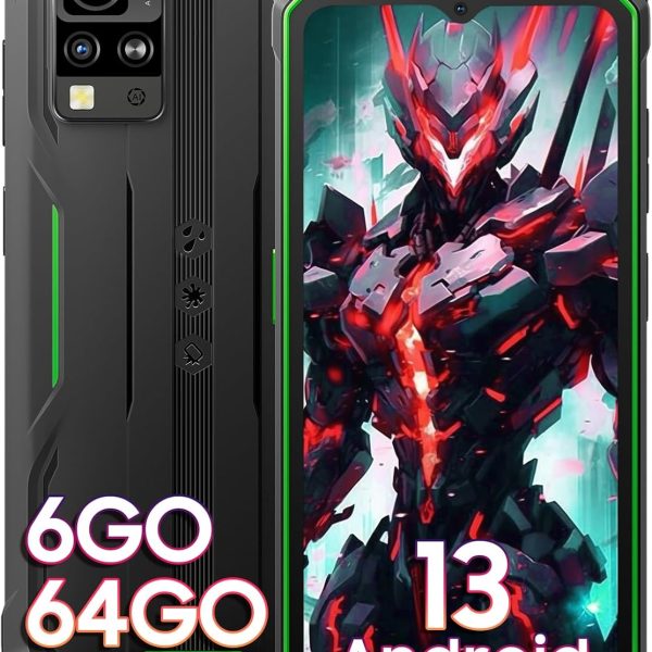 بلاك فيو هاتف متين N6000، أسود