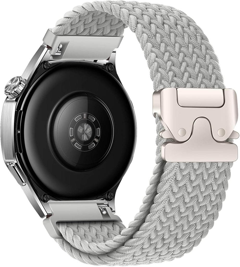 Nylon Strap 22mm Compatible with Huawe Watch GT 5/4/3/GT Runner 46mm, Quick Release Straps with Adjustable Parachute Buckle for Huawe watch 4/3 46mm/Galaxy watch 3 45mm Band