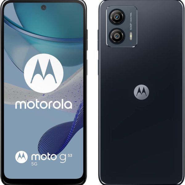 Motorola Moto G53 (5G) Dual-SIM 128GB ROM + 4GB RAM (GSM only | No CDMA) Factory Unlocked 5G SmartPhone (Ink Blue) - International Version