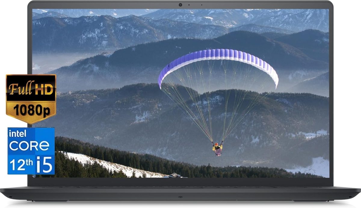 ديل احدث لابتوب انسبيرون 15 للاعمال بشاشة FHD 15.6 انش ومعالج انتل i5-1235U 10 نوى وRAM 64GB وSSD 1TB وبطاقة رسومات انتل UHD وواي فاي 6 وبلوتوث ولوحة مفاتيح رقمية وويندوز 11 هوم