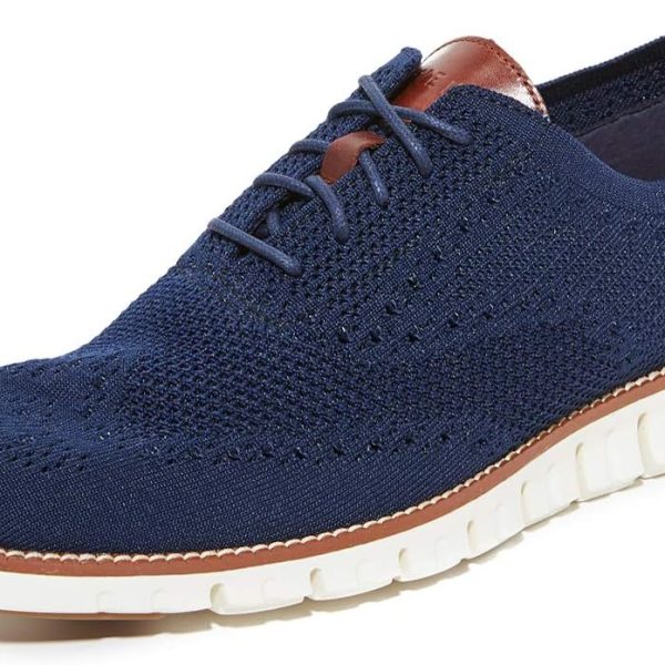 حذاء أوكسفورد للرجال من Cole Haan زيروجراند ستيتش لايت من جلد جليدي