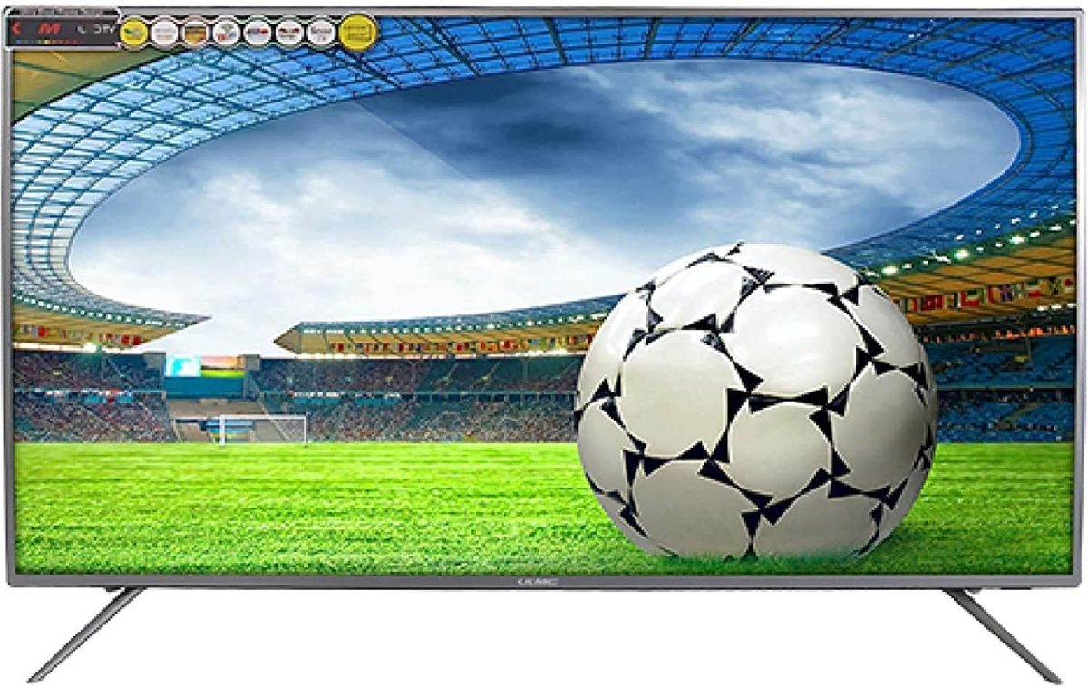 كيه ام سي 75 انش ال اي دي تلفزيون ذكي اسود - K18M75296S