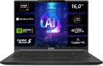 لابتوب ستيلث A3XVGG-203 بتقنية الذكاء الاصطناعي 9 بمقاس 16 بوصة بدقة الترا اتش دي 120Hz ومعالج AMD رايزن HX 370 وذاكرة رام بسعة 32GB بتقنية LPDDR5X وقرص تخزين SSD بسعة 2TB وانفيديا RTX