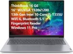 لينوفو لابتوب ثينك بوك 16 G6 بشاشة انش FHD+ ومعالج انتل i5-1335U 10 نواة جيل 13 افضل من i7-1270P وRAM DDR5 16GB وSSD PCIe 512GB وواي فاي 6 وبلوتوث 5.1 وقارئ بصمة وويندوز 11 برو وكيبل تيلسي