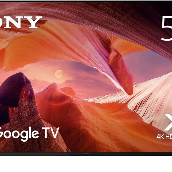 تلفزيون ذكي LED 55 بوصة بدقة 4K UHD HDR مع خاصية سمارت جوجل من سوني - KD-55X80L، برتقالي