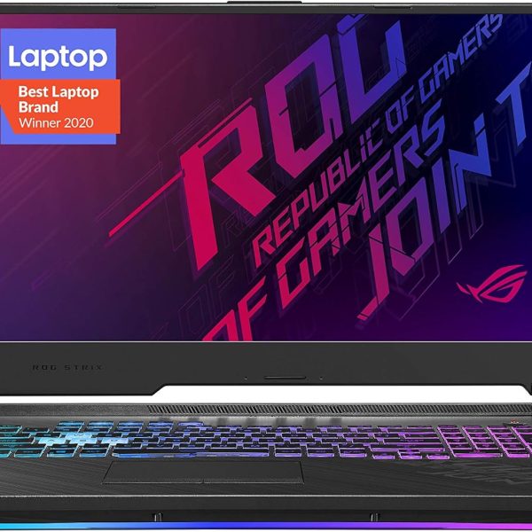 اسس لابتوب العاب روج ستريكس G17 (2020) بشاشة FHD IPS 17.3 انش 144Hz وانفيديا جيفورس RTX 2070 ومعالج انتل كور i7-10750H و16GB DDR4 و512GB PCIe NVMe SSD وكيبورد RGB وويندوز 10، اسود، G712LW-ES74