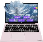 لابتوب FHD مقاس 17.3 انش وذاكرة RAM 32GB وSSD 1TB ومعالج انتل i3-1215U وكيبورد باضاءة خلفية وواي فاي 6 وبلوتوث 5.2 وويندوز 11 وبطارية 54 واط وكاميرا ويب 65 واط من النوع C وبصمة ارقام