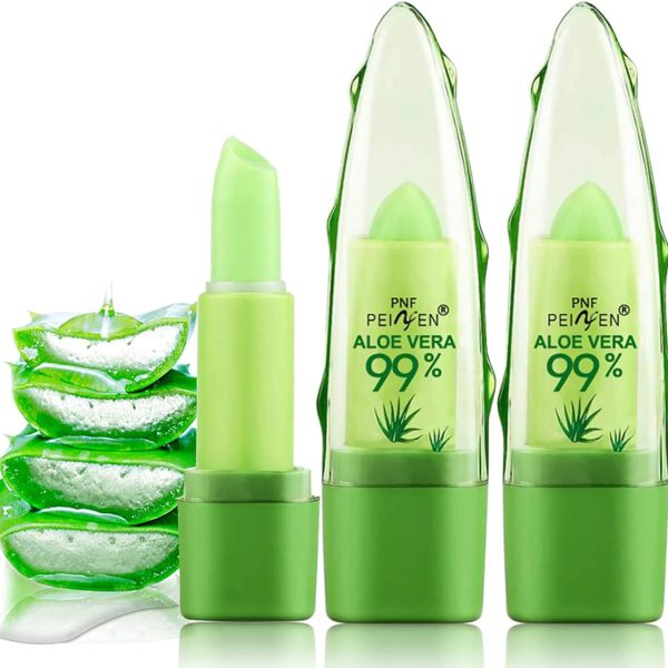 KASTWAVE Aloe Vera Lipstick, Lip Tint Set, Hydrating and Long-Lasting, Natural Watery Lip Gloss & Tinted Balm, Nutritious Lip Plumper Balm, Matte Finish Lip Gloss, for All-Day Wear