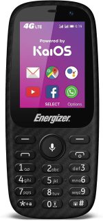 Energizer Energy E241S Feature Phone, 512 MB RAM, Dual Mini Sim - Black