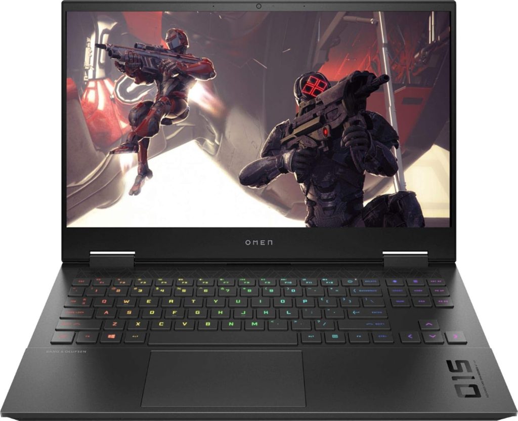 HP - لابتوب العاب اومين 15-EK0013DX 15.6 انش الجيل العاشر كور i7-10750H ذاكرة رام 16 جيجا - نفيديا جيفورس RTX 2060 - 512GB SSD + 32GB اوبتين 15.6 FHD 1920X1080-بدون لمس ويندوز 10 اسود شادو