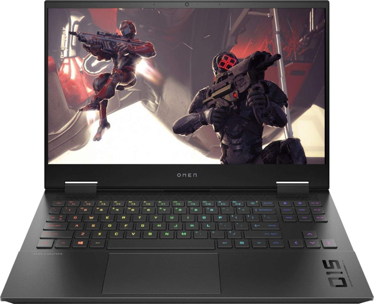HP - لابتوب العاب اومين 15-EK0013DX 15.6 انش الجيل العاشر كور i7-10750H ذاكرة رام 16 جيجا - نفيديا جيفورس RTX 2060 - 512GB SSD + 32GB اوبتين 15.6 FHD 1920X1080-بدون لمس ويندوز 10 اسود شادو