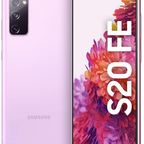 هاتف ذكي سامسونج جالكسي اس 20 اف اي 4G بنظام تشغيل اندرويد، 128GB، ذاكرة RAM 8GB، ثنائي شرائح الاتصال، كلاود لافندر (اصدار المملكة العربية السعودية)
