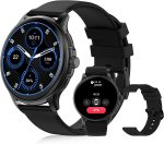 Smart Watch,1.43"AMOLED Display, Watches For Men,Smart Watches For Men,Smartwatch With Muslim Reminders, Ip68 Waterproof With 120+ Sport Modes, Compatible with iOS & Android. (Black)
