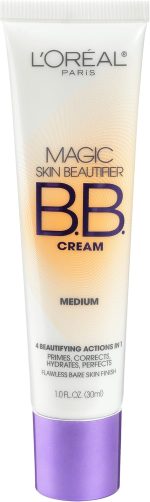 L’Oréal Paris Makeup Magic Skin Beautifier BB Cream Tinted Moisturizer, Medium, 1 fl oz, 1 Count