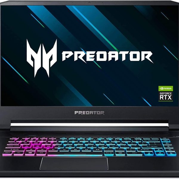 لابتوب ايسر بريداتور تريتون 500 رفيع ب كور i7 9750H جيفورس RTX 2060 6 جب وشاشة 15.6 انش FHD 144 هرتز IPS 16 و DDDR4 512 PCIe NVMe SSD R مع ويندوز 10
