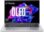 ايسر لابتوب سويفت جو 14 انتل ايفو رفيع وخفيف الوزن شاشة OLED انش 2880 × 1800 90Hz | فتح تجارب الذكاء الاصطناعي | معالج كور الترا 7 155H | ARC | 16GB LPDDR5X | 1TB SSD | SFG14-72-72YK