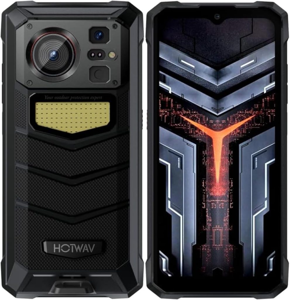 Generic HOTWAV W11 Rugged Phone, 6GB+256GB, Night-V.ision, 20800mAh, 6.6 inch Android 13 MT8788 Octa Core, 4G, OTG(Cosmic Black)