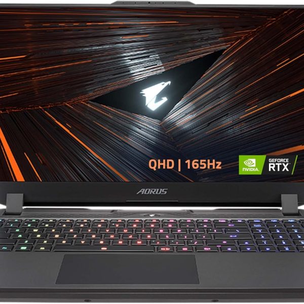 جيجابايت اوراس 15 XE4: شاشة 15.6 انش QHD 2560x1440 IPS-Level، انتل كور i7-12700H، نفيديا جيفورس RTX 3070 Ti GPU 8GB GDDR6، RAM 16GB DDR5، 1TB SSD، ويندوز 11 هوم (اوروس 15 XE5-73USB34SH)