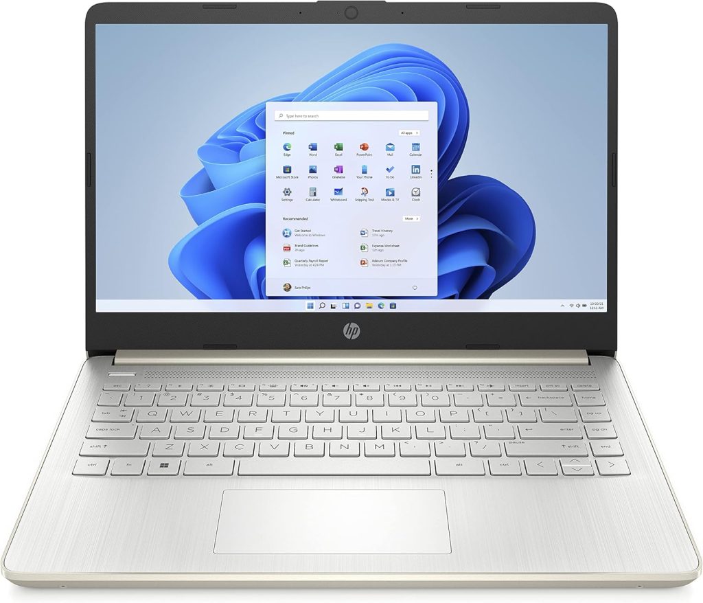 لابتوب اتش بي 14s-dq2220ne شاشة 14 انش FHD معالج انتل كور i5 8GB RAM 512GB SSD جرافيكس ايريز اكس ويندوز 11 هوم كيبورد عربي انجليزي ذهبي باهت - [6Y7R0EA]