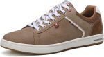 ARRIGO BELLO Mens Casual Shoes Sneaker Leather Fashion Trainers Business Walking Classic Style Sneakers Size 41-46