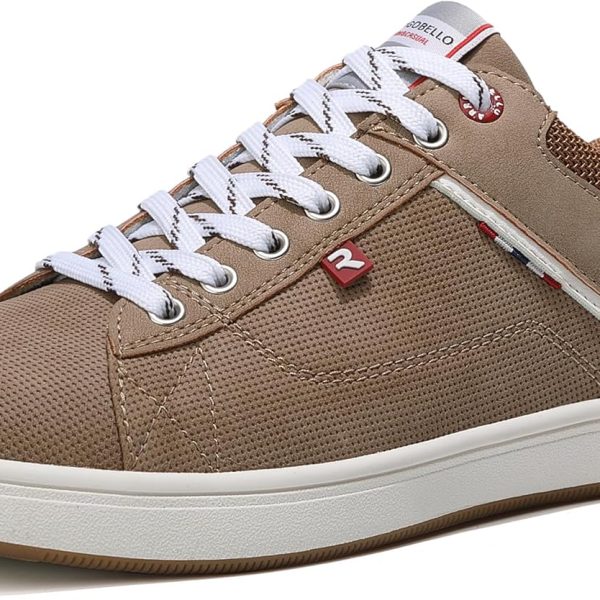 ARRIGO BELLO Mens Casual Shoes Sneaker Leather Fashion Trainers Business Walking Classic Style Sneakers Size 41-46