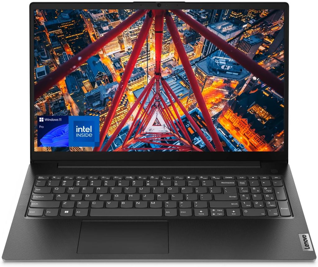 لينوفو لابتوب V15 G4 بشاشة FHD مقاس 15.6 انش ومعالج انتل كور i3-1315U سداسي النواة جيل 13 وذاكرة DDR4 16GB وSSD PCIe 1TB وشاشة اضاءة زرقاء منخفضة ومنفذ ايثرنت وHDMI وكاميرا ويب وواي فاي وبلوتوث