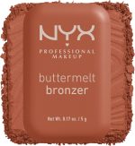NYX Professional Makeup Buttermelt Bronzer, Powder Highlighter, 12 HR Wear, Fade & Transfer Resistant, Butta D Down