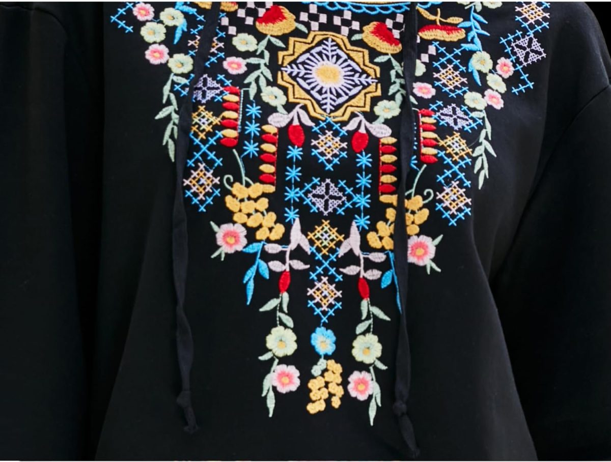 1748930956 drakloak Womens Hoodie with Embroidery Bohemian Long Sleeve Basic Hoodie Sweatshirt Autumn Winter Top Jumper