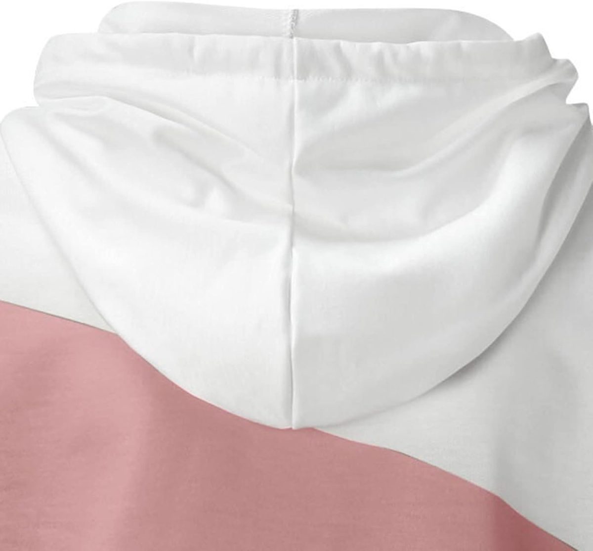 1748961314 سويت شيرت حريمي بقلنسوة من TOEE سويت شيرت رياضي طويل الأكمام مطبوع عليه مرقعة أساسية خفيفة الوزن اللون وردي، المقاس إكس لارج