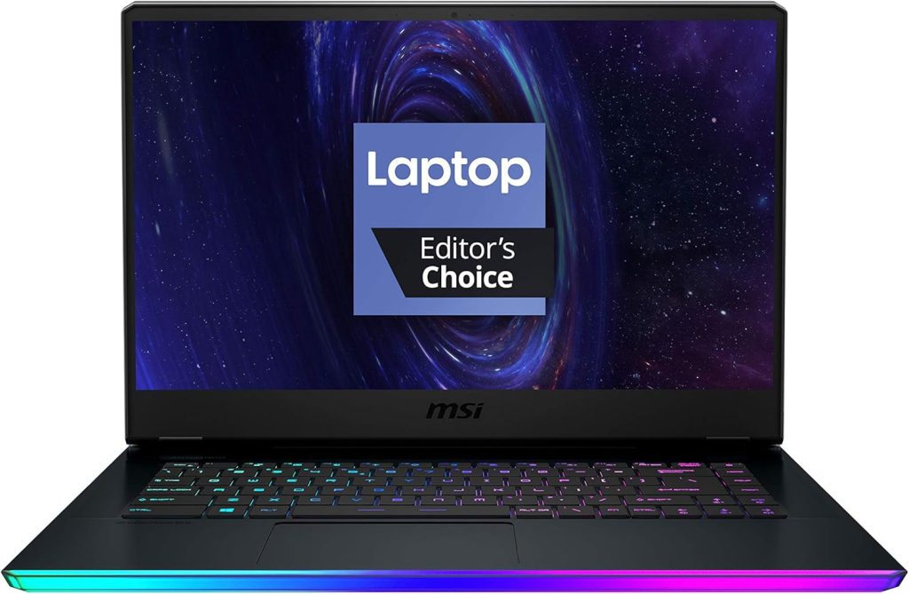 MSI لابتوب العاب GE66 رايدر 10SF-045 بشاشة 15.6 انش بتردد 240Hz و3 مللي ثانية ومعالج انتل كور i7-10750H RTX 2070 وذاكرة مستديمة SSD سعة 16GB و512GB وويندوز 10