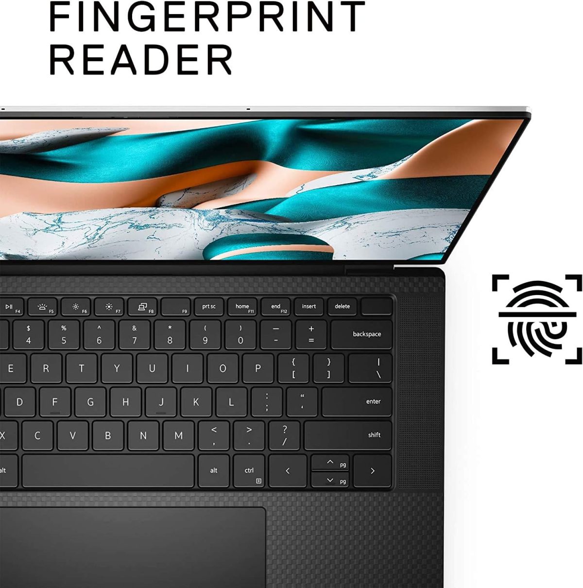 ⁦لابتوب XPS 9500 ديل XPS 15 9500 15.6 انش بشاشة لمس، الجيل العاشر كور i7,10750H سداسي النواة حتى 5.00GHZ، 64 DDR4 وقرص 2TB PCIe SSD ونيفيدا جيفورس GTX 1650 Ti 4 GDDR6، ويندوز 10 برو فضي⁩ - الصورة ⁦7⁩